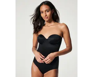 Spanx  Strapless Cupped Panty Bodysuit Very Black - Tryst Boutique