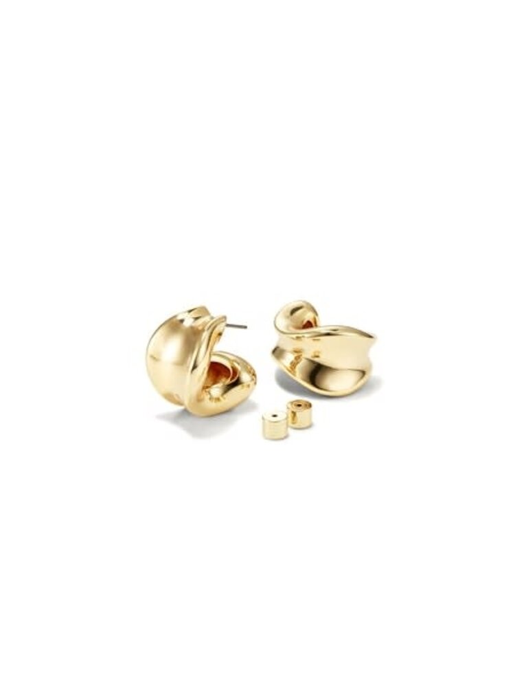 Jenny Bird Chunky Doune Hoops Gold