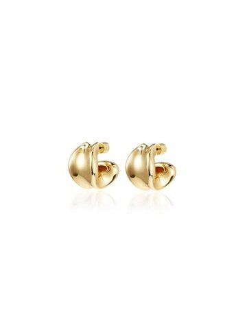 Jenny Bird Chunky Doune Hoops Gold