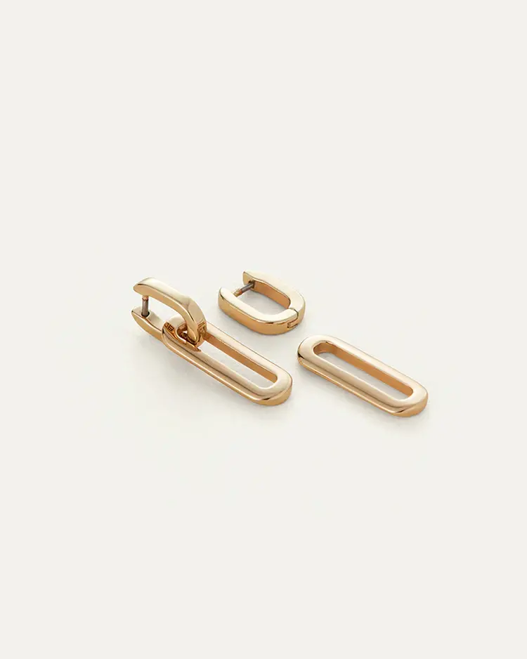Jenny Bird Teeni Detachable Link Earring Gold