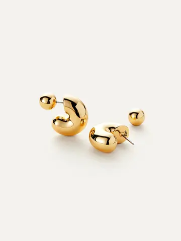 Jenny Bird Tome Hoops Medium Gold