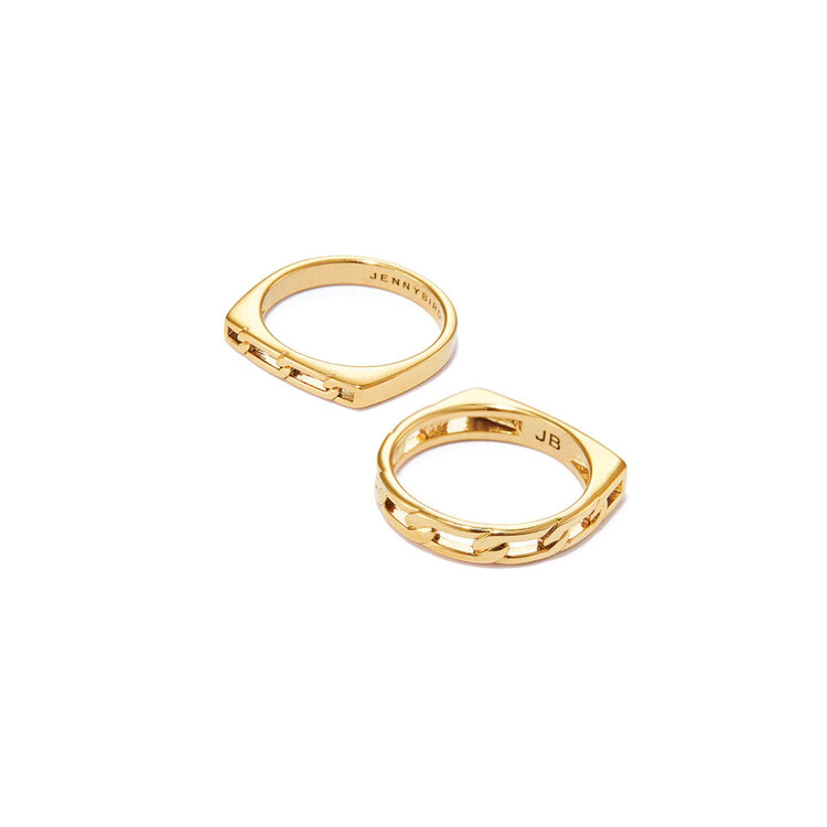 Jenny Bird Brady Ring Set Gold