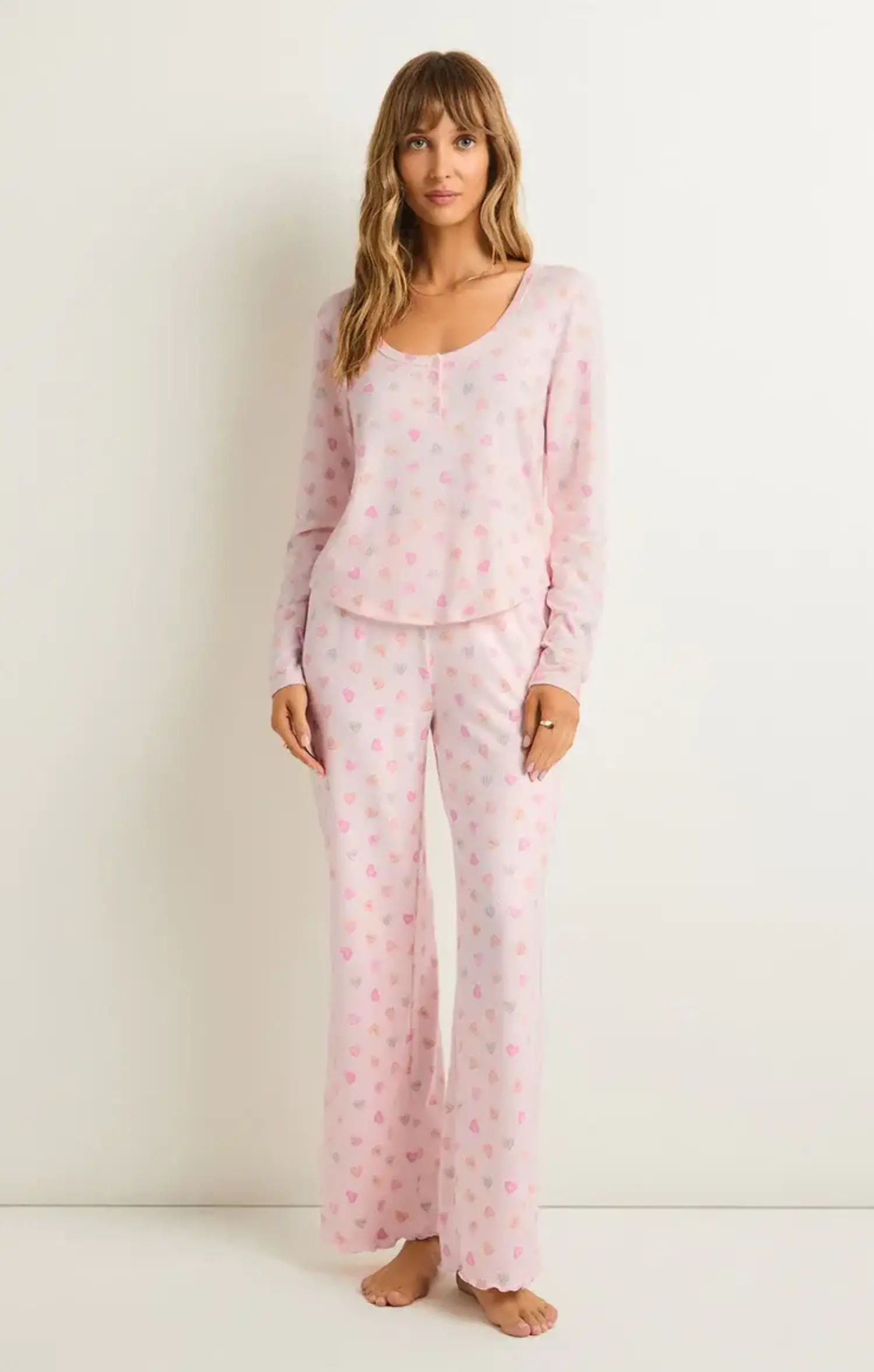 ZSupply  Dawn Candy Heart Pant Whisper Pink - Tryst Boutique