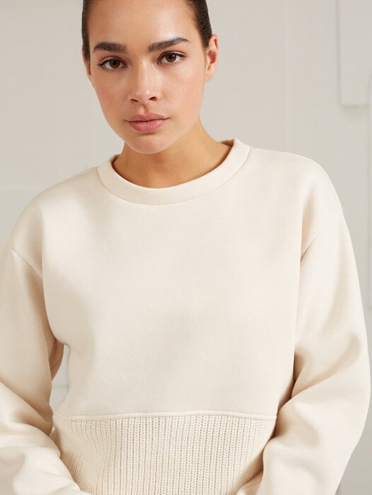 YAYA V-neck chenille sweater