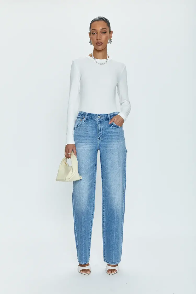 Pistola Bobbie Carpenter Mid Rise Loose Straight - Brandenburg Vintage