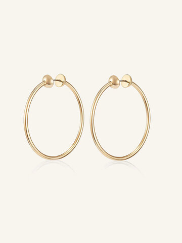 Jenny Bird Icon Hoops Small Gold
