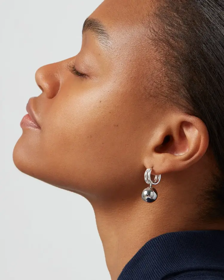 Jenny Bird Lyra Huggies Silver