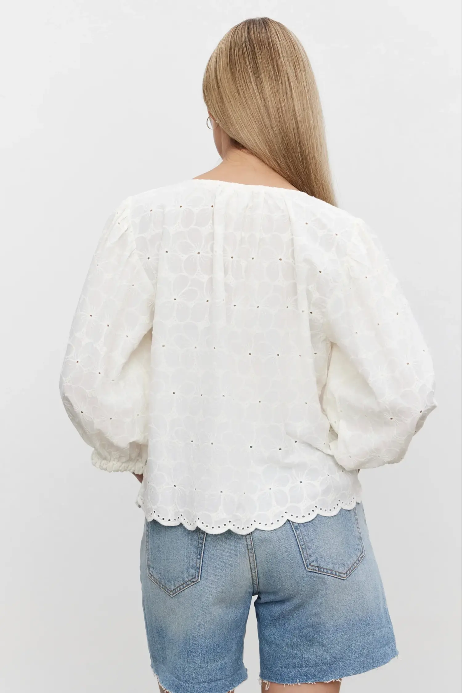 Velvet by Graham & Spencer  Corina Embroidered Top White - Tryst