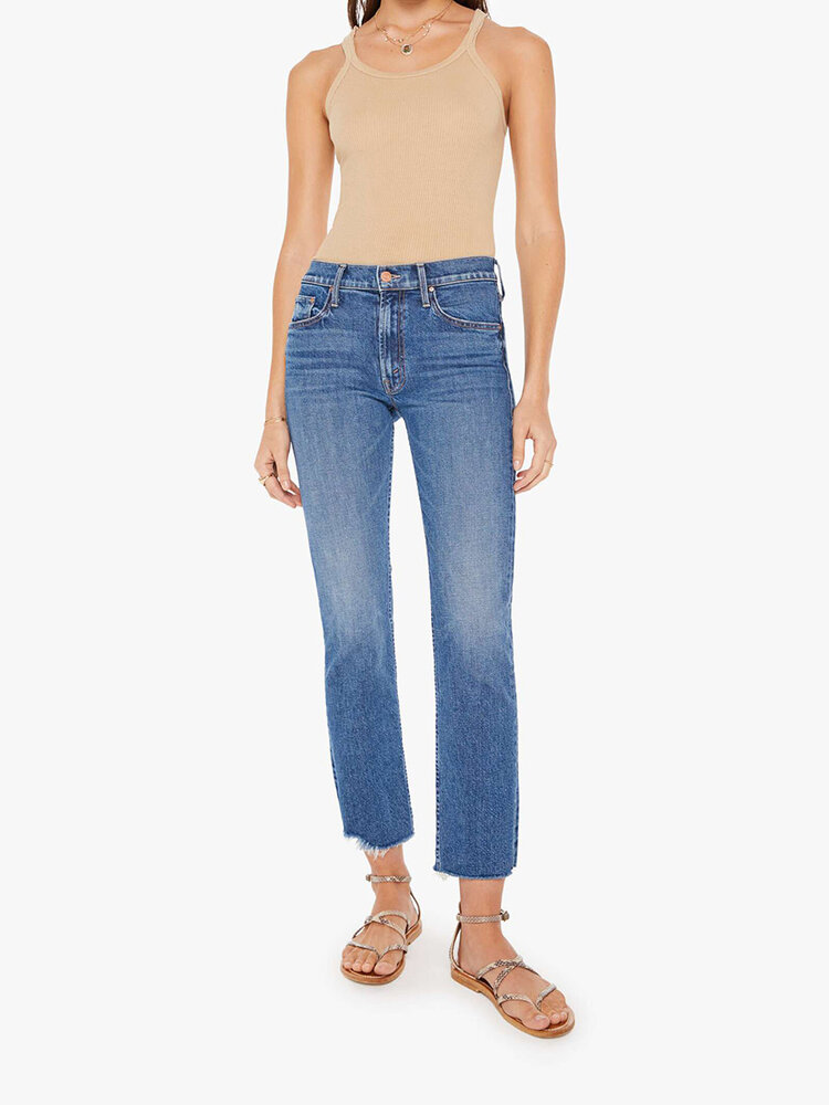 MOTHER The Mid Rise Rider Ankle Fray - Local Charm