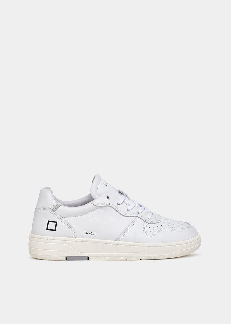 D.A.T.E Court Calf Sneaker White