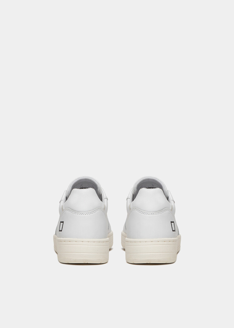 D.A.T.E Court Calf Sneaker White