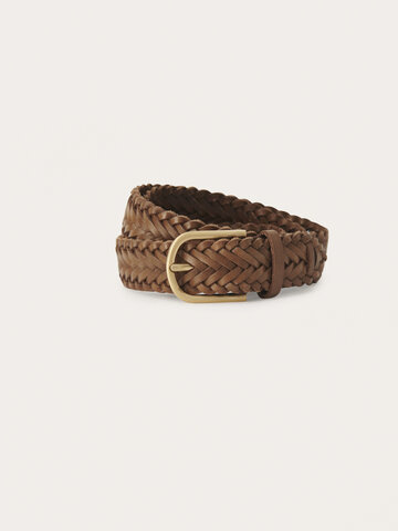Part Two Chilas Woven Belt Toasted Coconut