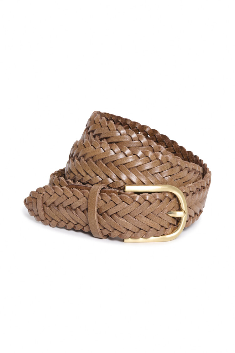 Part Two Chilas Woven Belt Toasted Coconut