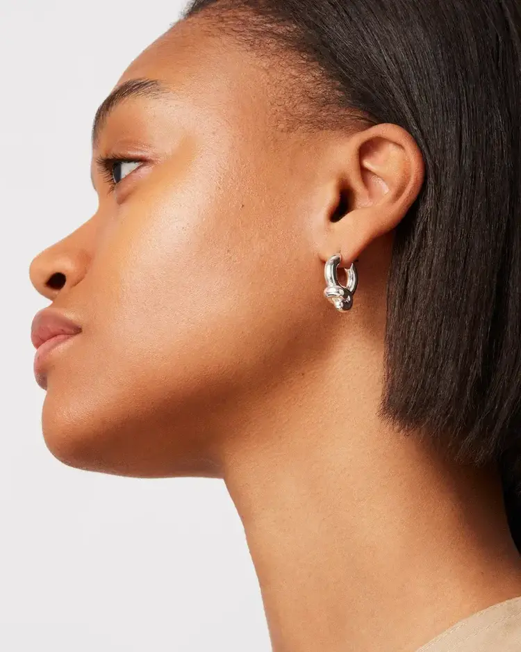 Jenny Bird Maeve Hoops Small Silver