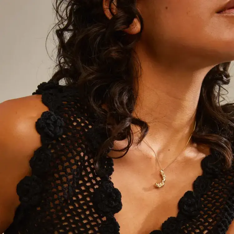 Pilgrim Jewellery MOON Recycled Necklace Gold