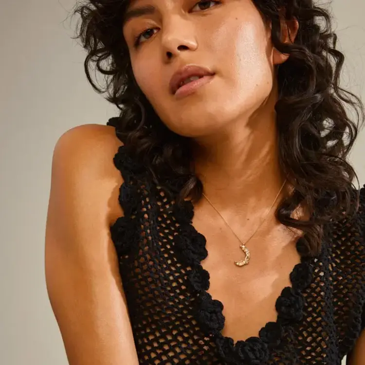 Pilgrim Jewellery MOON Recycled Necklace Gold