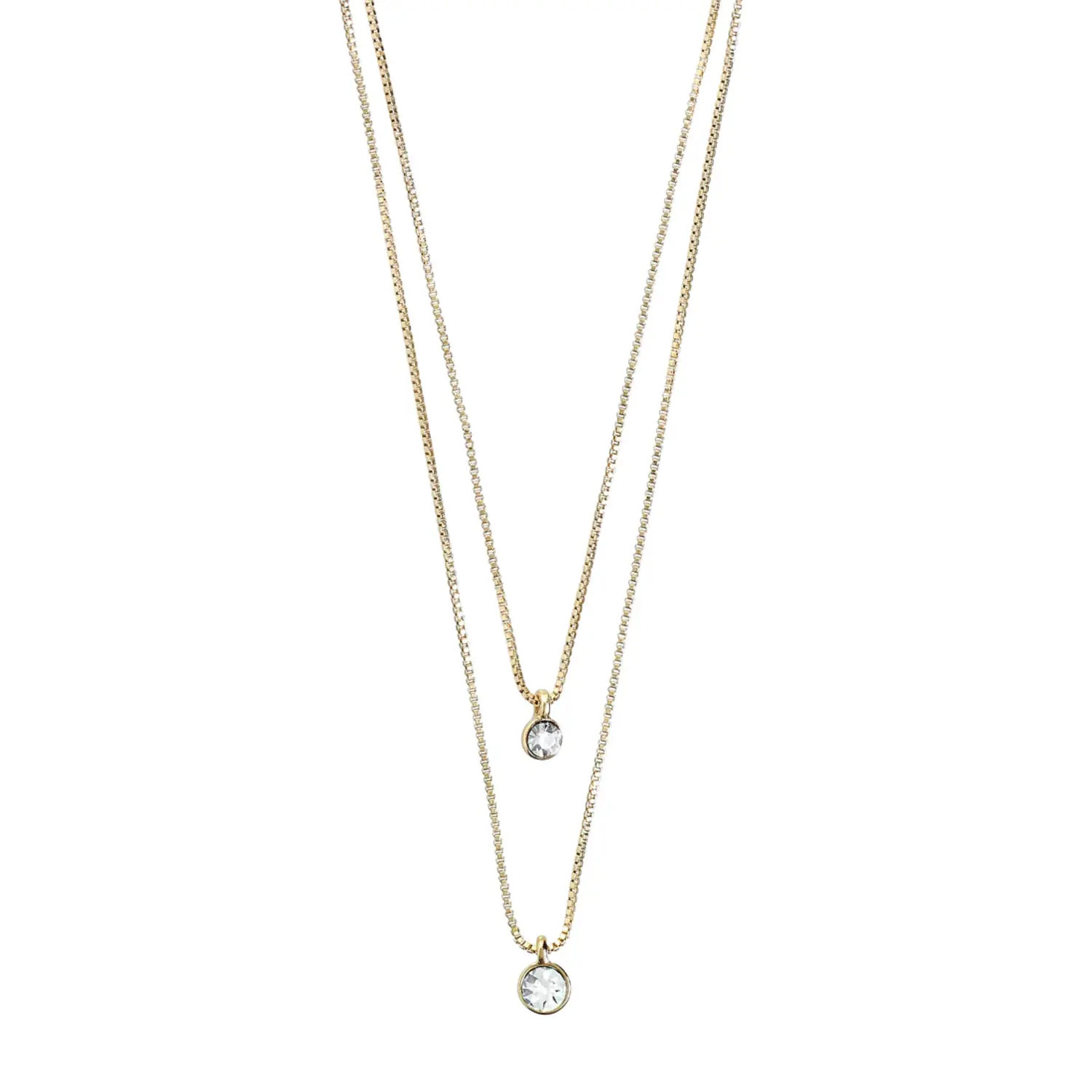 Pilgrim Jewellery LUCIA Crystal Necklace Gold Tryst Boutique