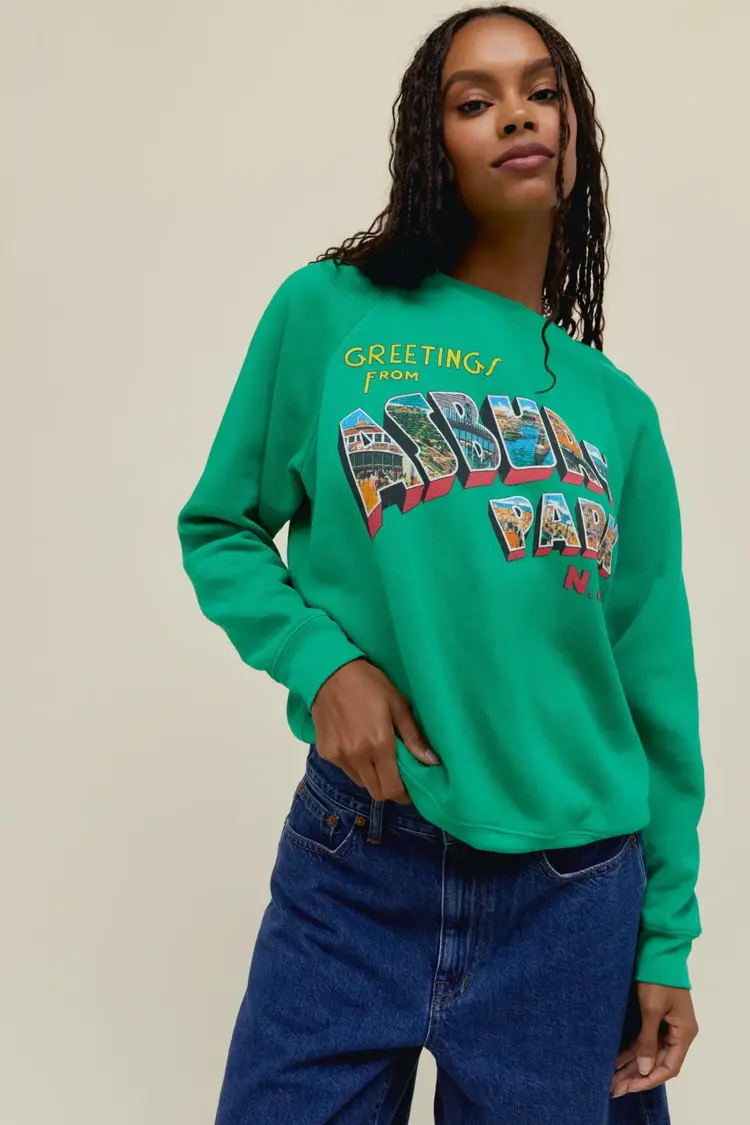 Daydreamer Bruce Springsteen Ashbury Park Sweatshirt Lucky Green