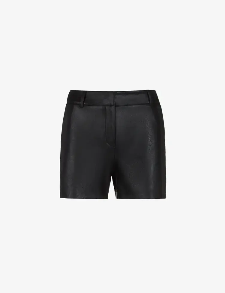 Commando Faux Leather Tailored Short Black