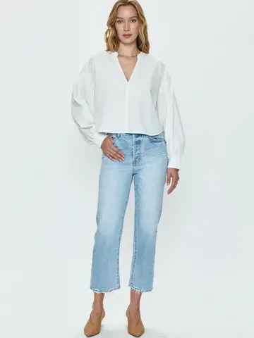 Pistola Cassie Crop Super High Rise Straight - Radiant Vin.