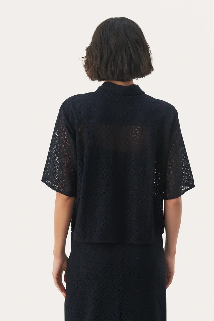 Part Two Ezra Shirt Dark Navy