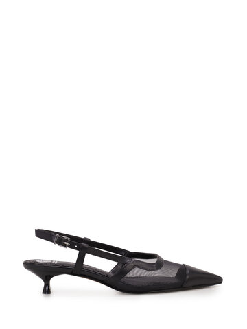 Vince Camuto Renira Kitten Heel  Black/Baby Sheep Mesh