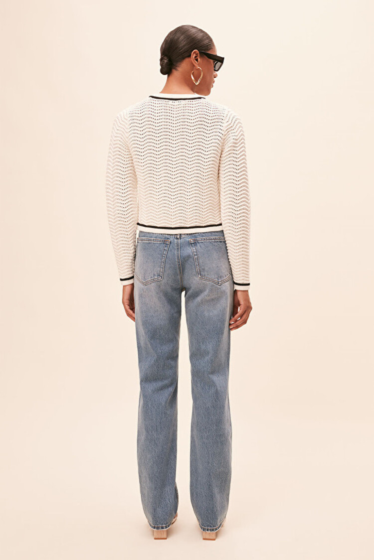 Suncoo Ralph Wide Straight Jeans Blue