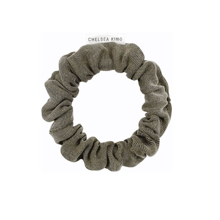 Chelsea King Luxe Olive Scrunchie Thin