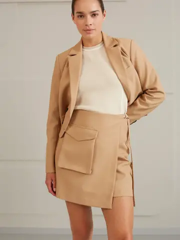 Yaya Knitted Tank Top with Stripe Details