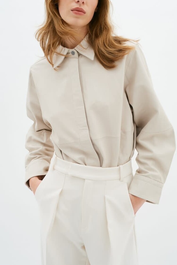 InWear Zacil Leather Top Haze