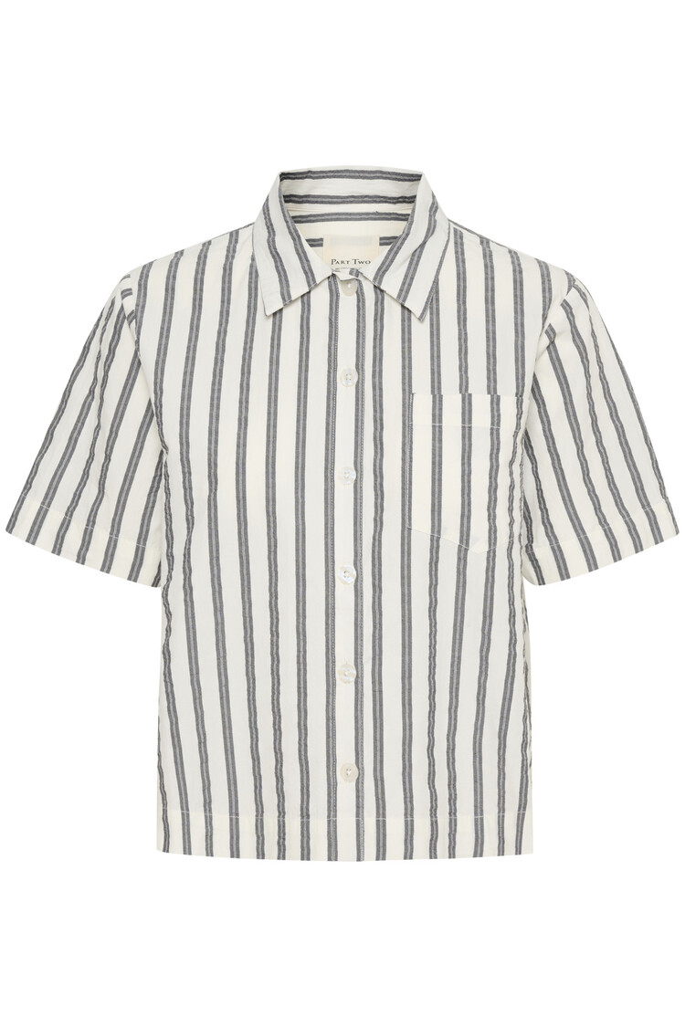 Part Two Gefion Shirt Dark Navy Stripe