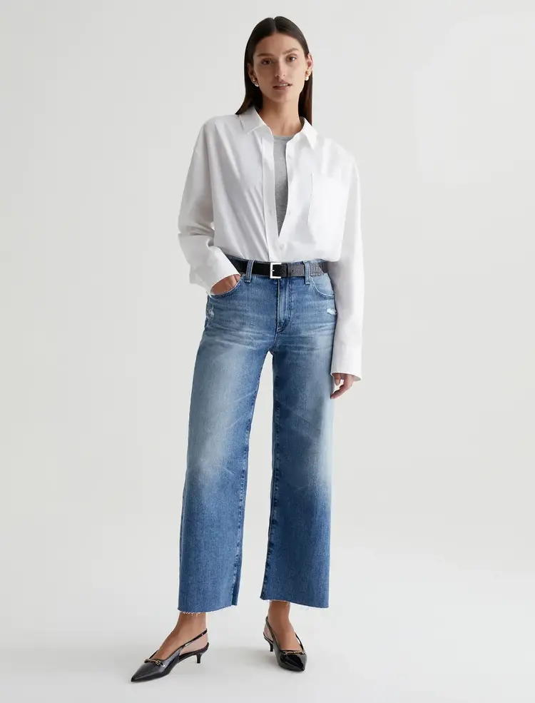 AG Denim Saige Wide Leg Crop  - 17 Years Wilshire