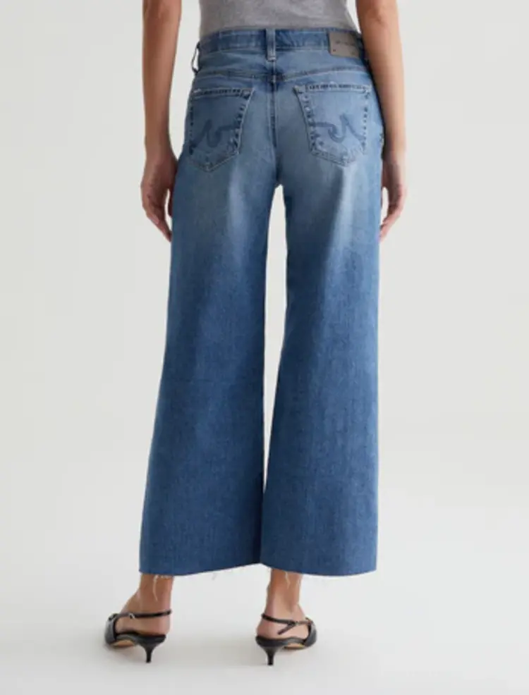 AG Denim Saige Wide Leg Crop  - 17 Years Wilshire