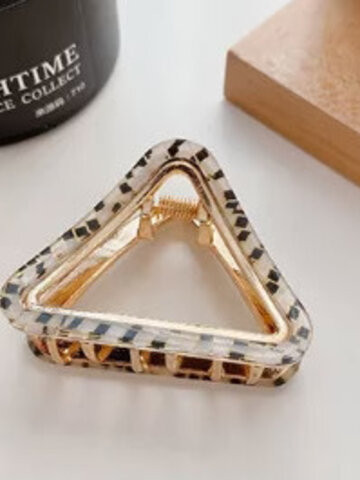 Swoon Beauty Ariel Acetate & Metal Claw Clip Cheetah