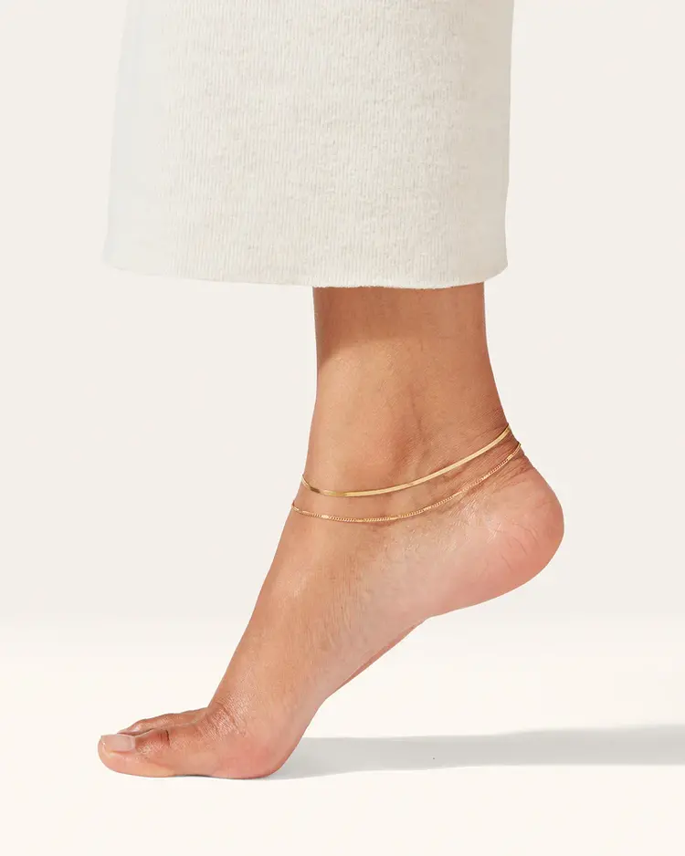 Jenny Bird Surfside Anklet Gold