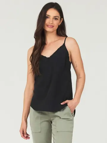 Bella Dahl Frayed Cami Vintage Black