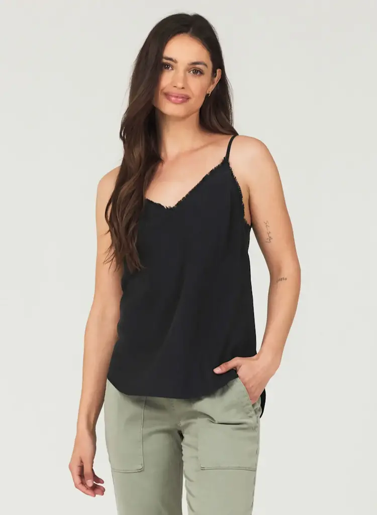 Bella Dahl Frayed Cami Vintage Black