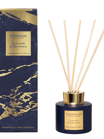 Stoneglow Leather & Saffron Reed Diffuser