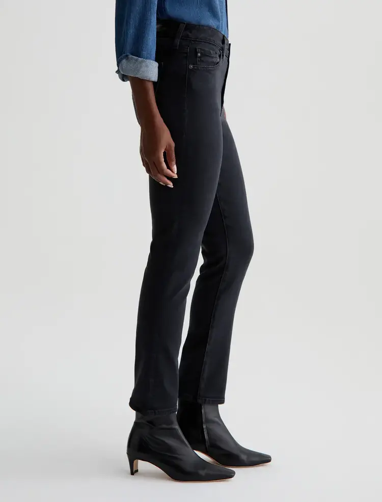 AG Denim Mari Crop - Sulfur Black