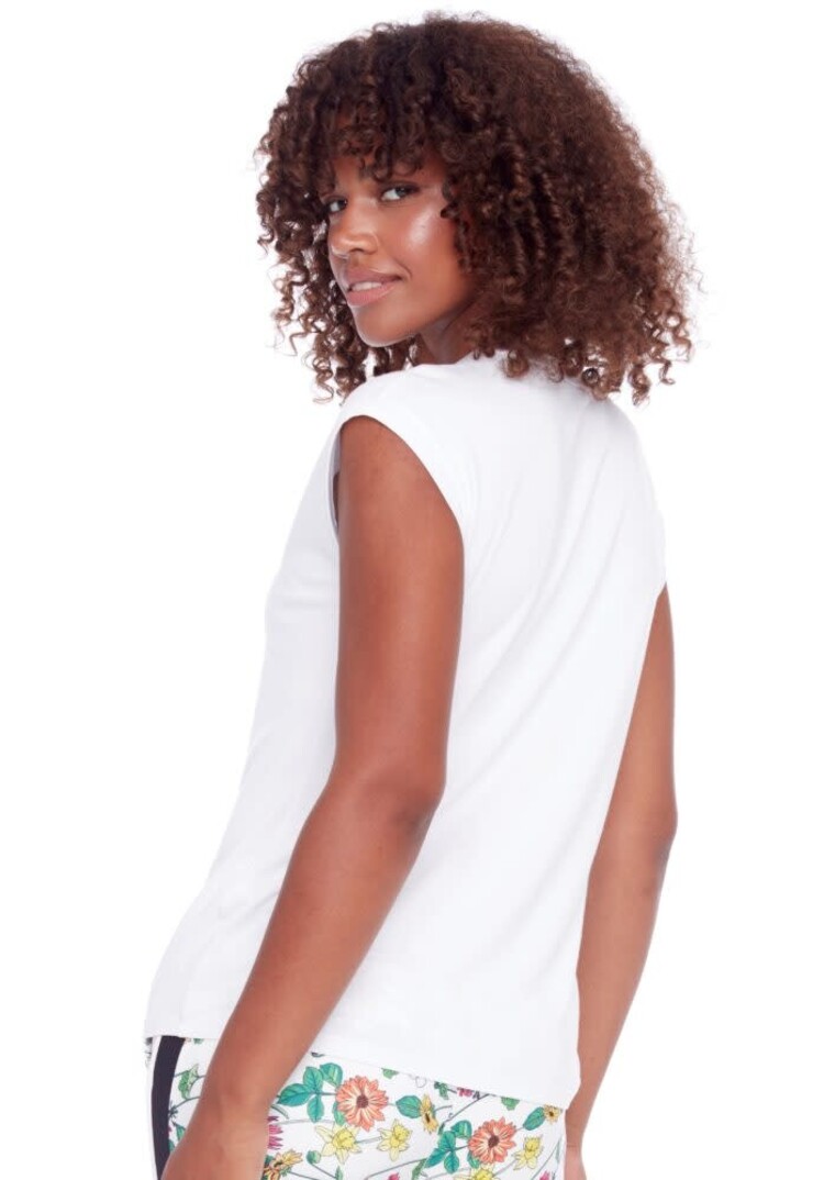 Vanessa Drawstring Top White