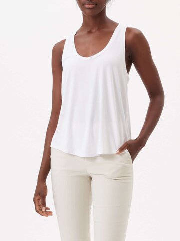 Agnes Racerback Tank White