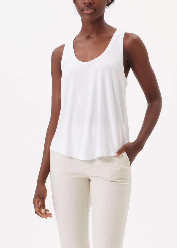 Agnes Racerback Tank White