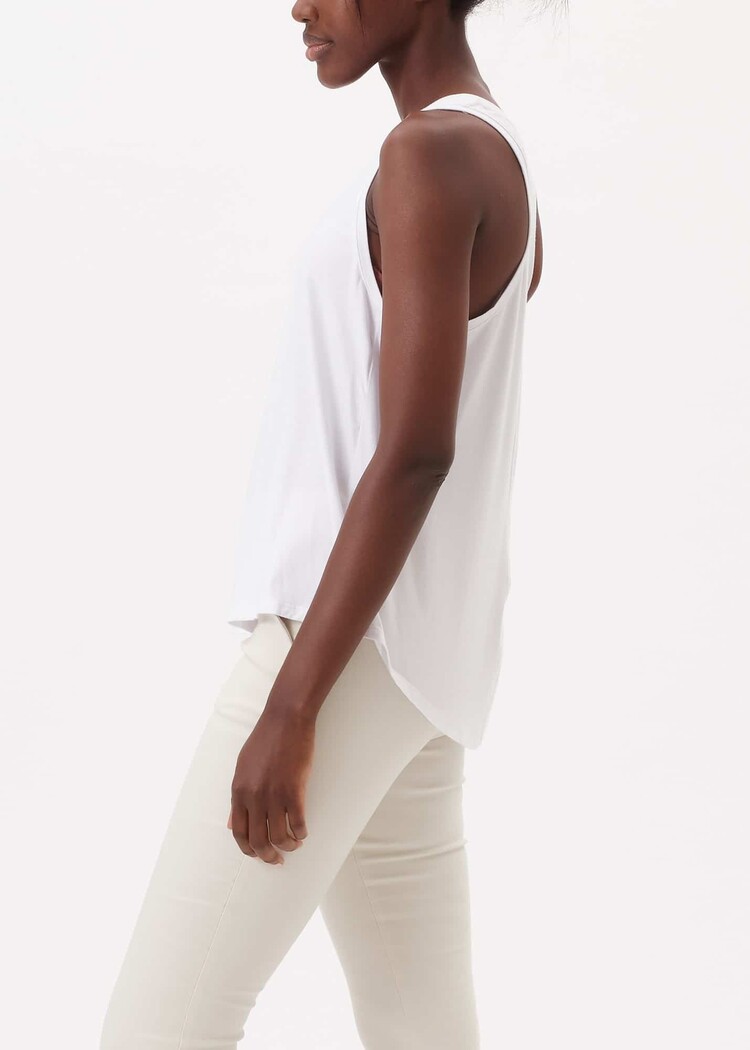 Agnes Racerback Tank White