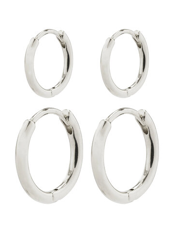 Pilgrim Jewellery Ariella Hoop Set Silver