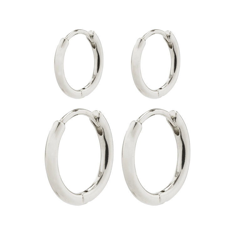 Pilgrim Jewellery Ariella Hoop Set Silver
