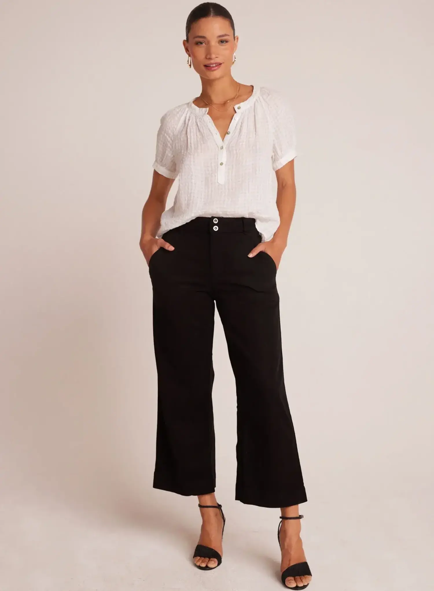 Bella Dahl | Saige Wide Leg Pant Black - Tryst Boutique