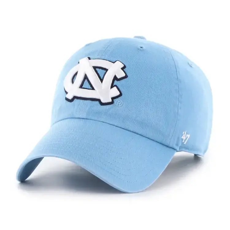 47 Brand NCAA Clean Up Cap North Carolina Tarheels