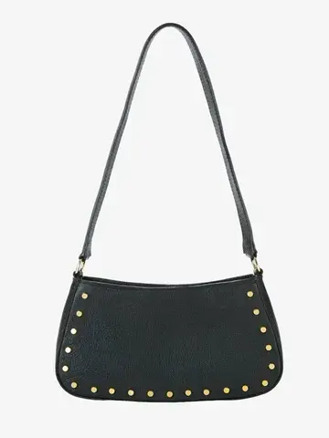 Brave Leather Stefani Studded Bag Black Nappa Leather