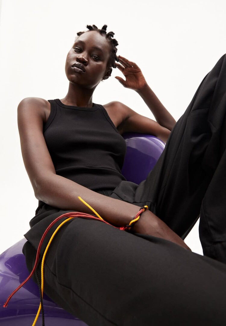 Armed Angels KANITAA Ribbed Tank Black