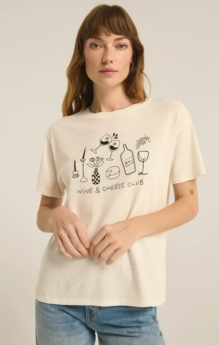 ZSupply Wine & Cheese Pacific Tee Sea Salt
